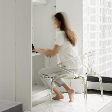 Maxim Kashin Architects presents White Cassette, an apartment design project based on principles inspired by 1970s experiments by Japanese architects to create modular structures, or microcells, for housing. 