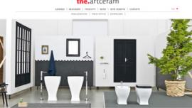 New The.artceram website goes online