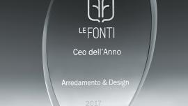Federica Minozzi, Iris Ceramica Group, appointed CEO of the year 2017 Design Furniture