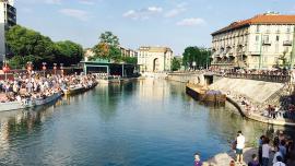 The "Nuova Darsena" dock in Milan