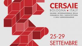 Cersaie 2017: two different poster images for ceramic tiles and bathroom furnishings