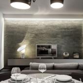 Design and creative surfaces: a modern apartment in Citylife heart