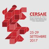 Cersaie 2017: two different poster images for ceramic tiles and bathroom furnishings